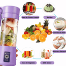 Mini Liquidificador Mixer Juice Garrafa Portátil USB Recarregável