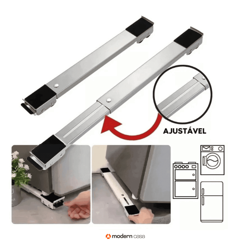 Suporte Para Pesos Com Rodinhas Ajustáveis