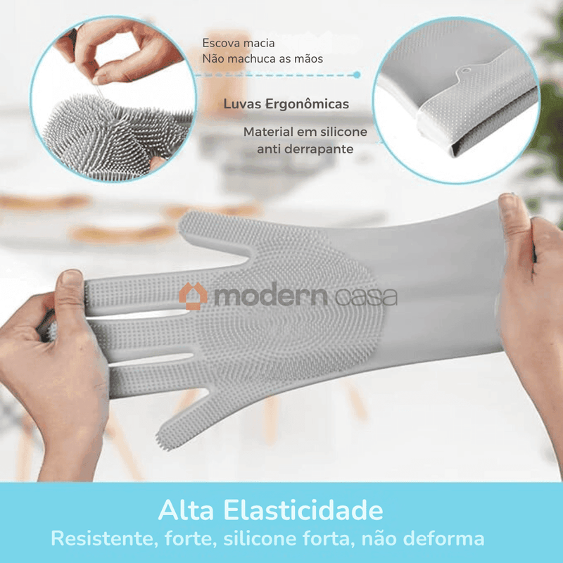 Luva de Limpeza em Silicone Multiuso