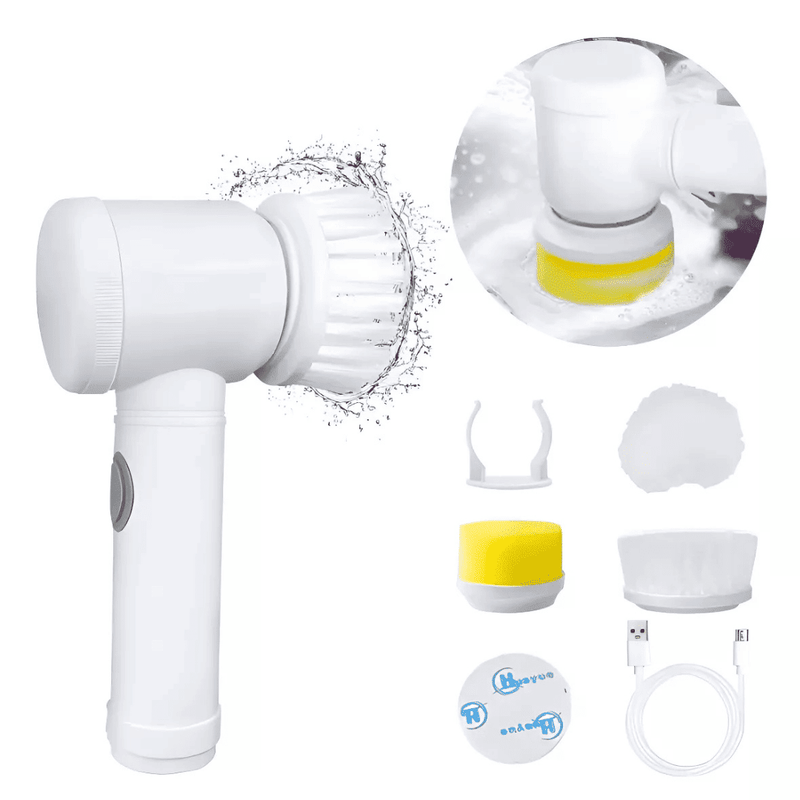 Escova de Limpeza Elétrica Multifuncional Turbo Clean
