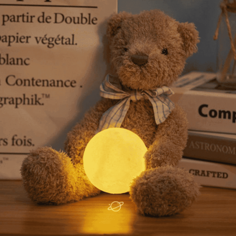 Luminária De Lua Cheia 3D Led Abajur