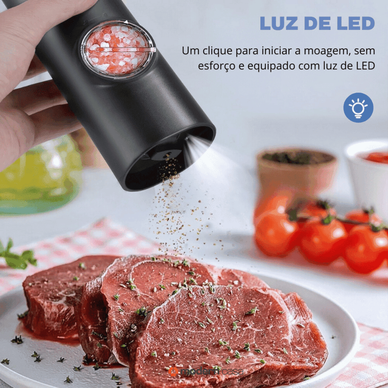 Moedor Automático de Sal e Pimenta