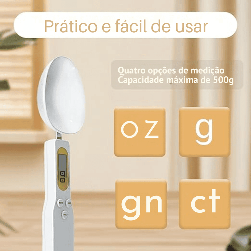 Colher Medidora em Colher com Balança Digital