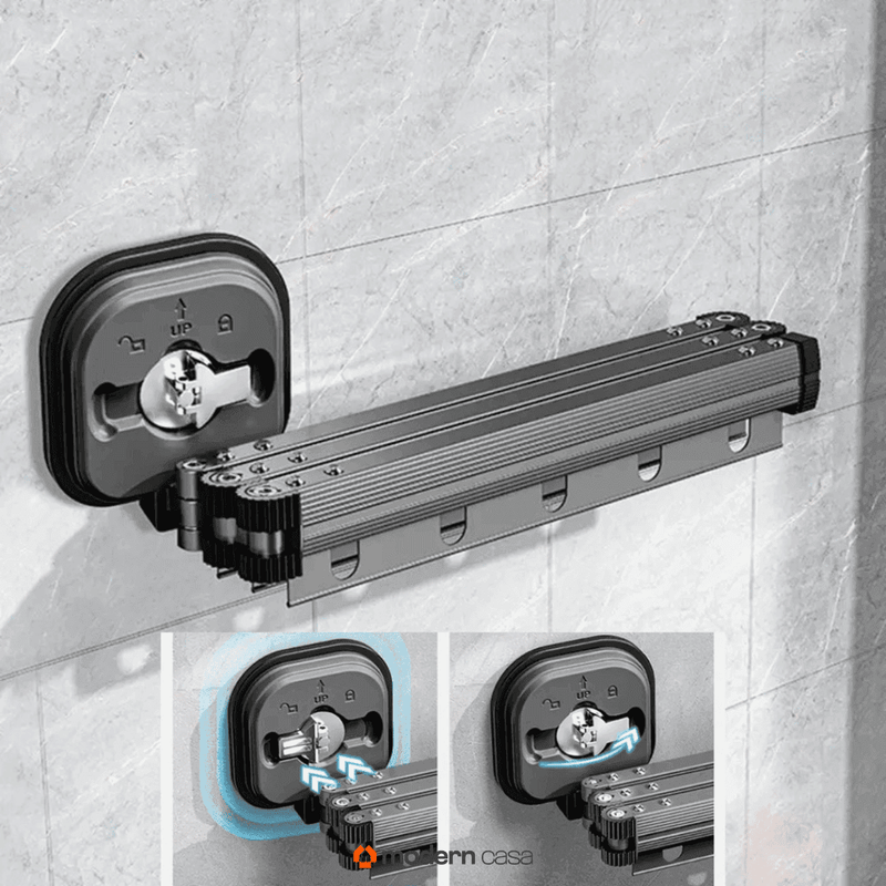 Varal Sem Perfuração Extensível Dobrável