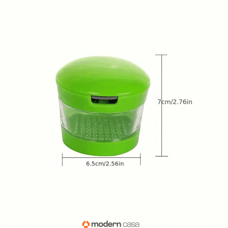 Cortador e Amassador de alho com armazenamento