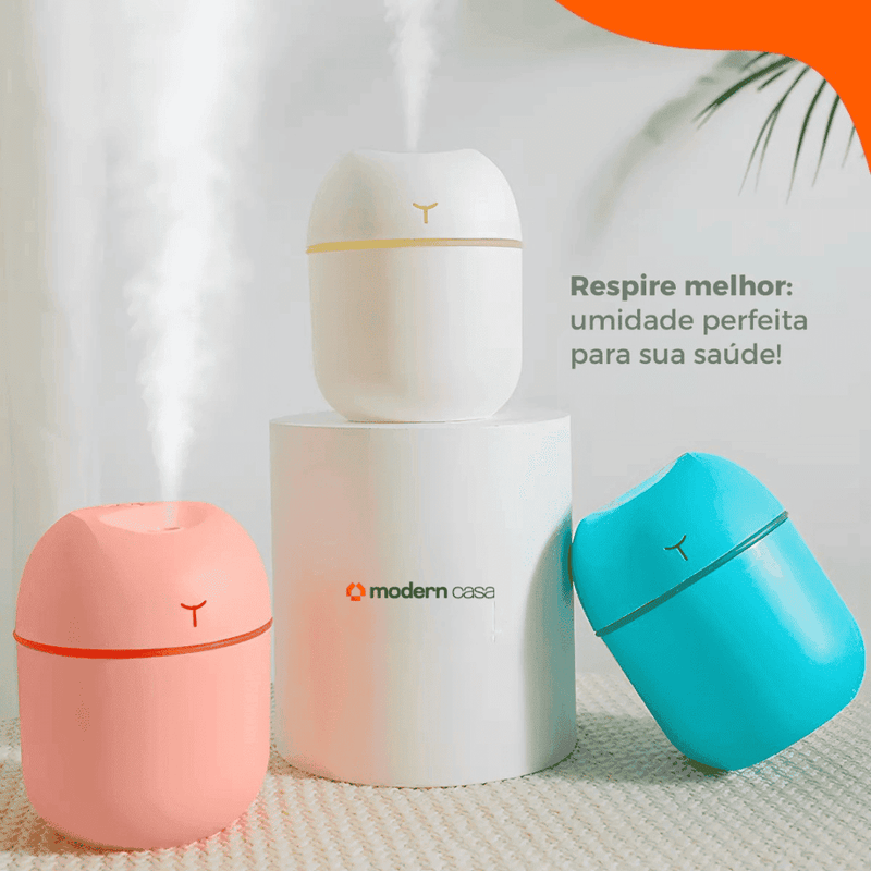 Mini Umidificador de Ar Portátil