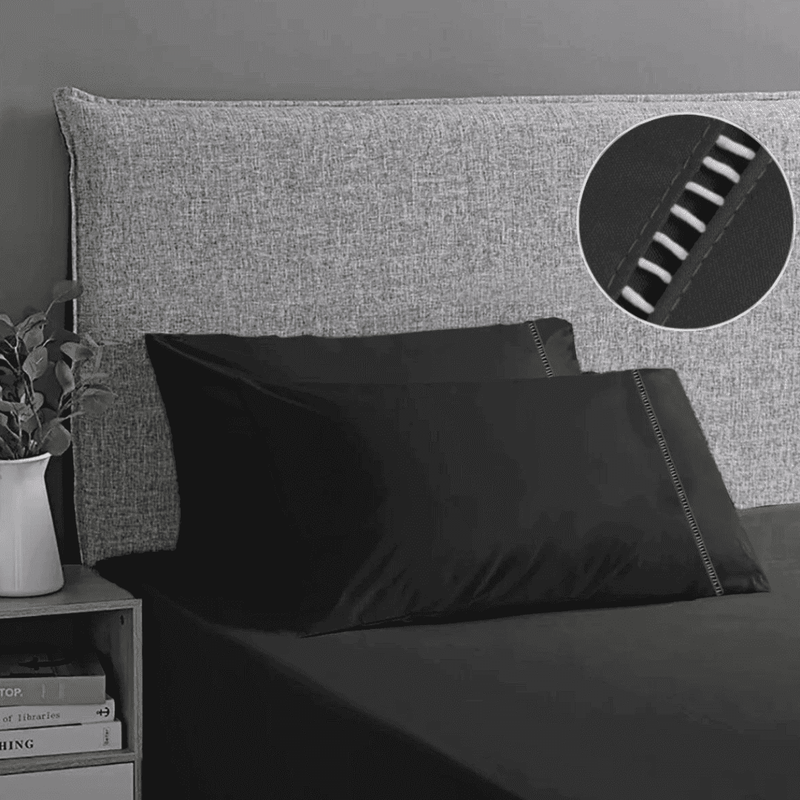 Jogo de Lençol 400 Fios Micro Percal Ponto Palito