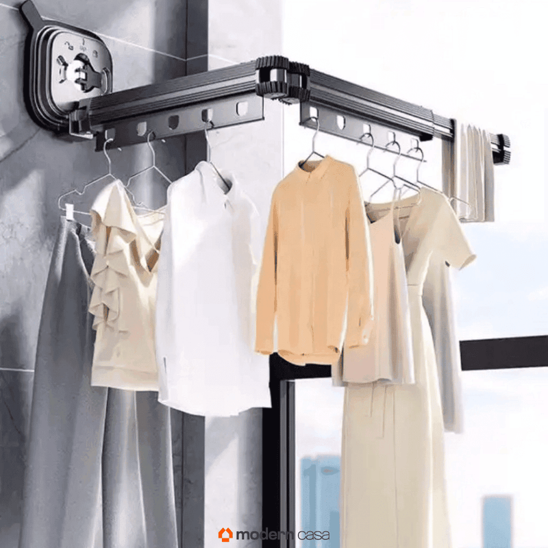 Varal Sem Perfuração Extensível Dobrável