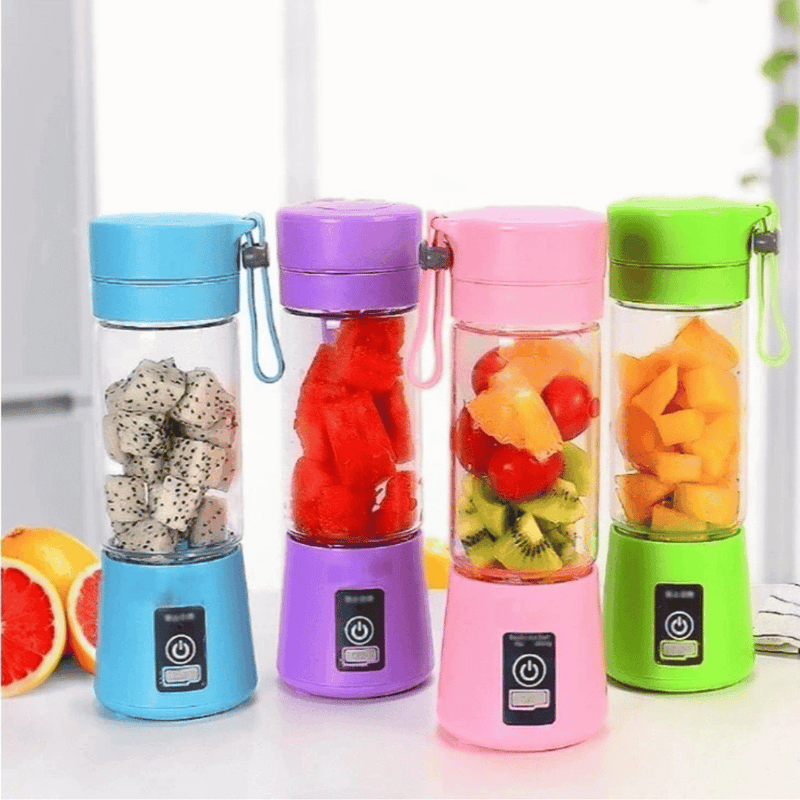 Mini Liquidificador Mixer Juice Garrafa Portátil USB Recarregável