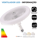 Luminária Com Ventilador e Luz De Teto Com Controle