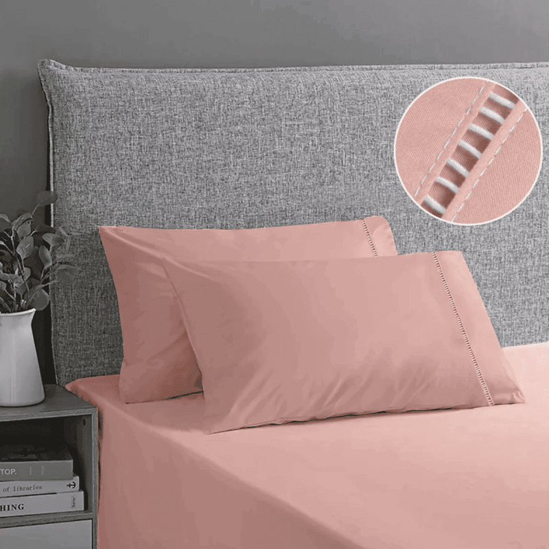 Jogo de Lençol 400 Fios Micro Percal Ponto Palito