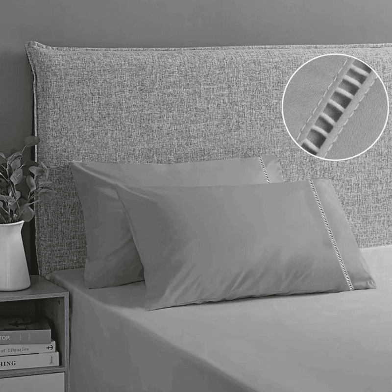 Jogo de Lençol 400 Fios Micro Percal Ponto Palito