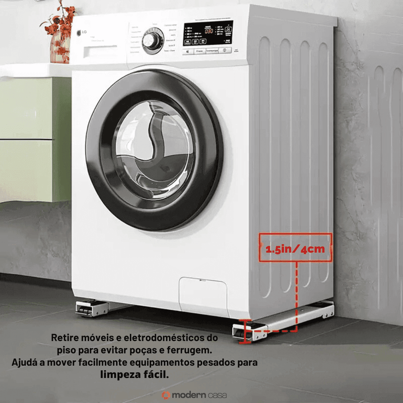 Suporte Para Pesos Com Rodinhas Ajustáveis