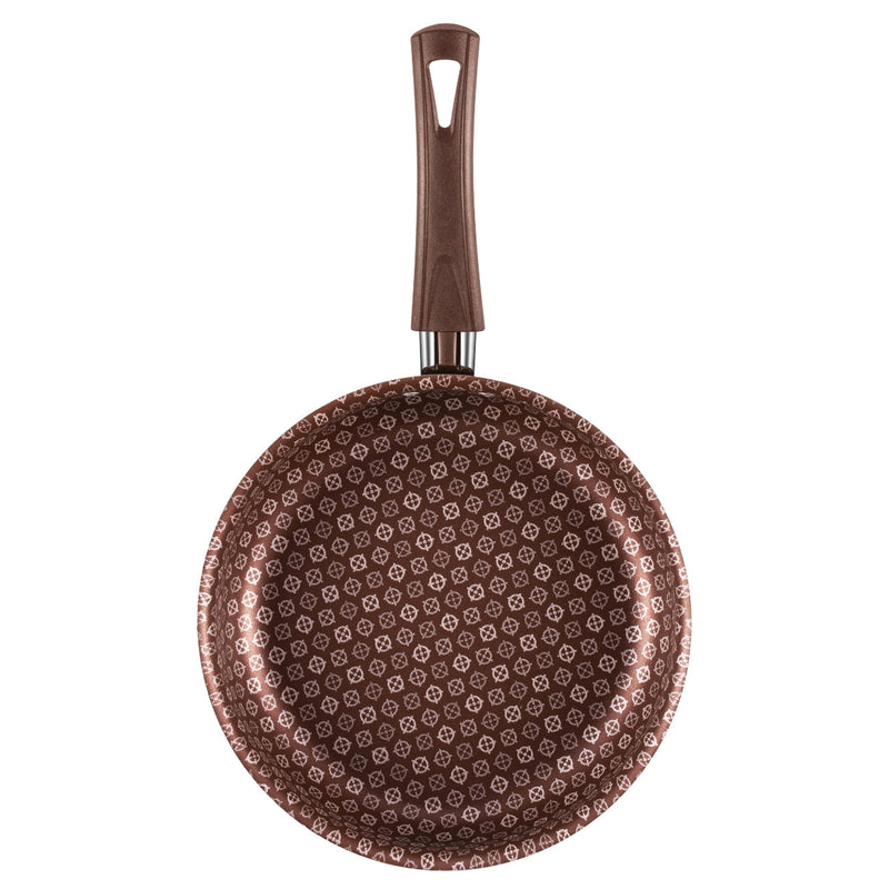 Conjunto Panelas Antiaderente 10 Peças Prime Alumínio - Marrom Escuro