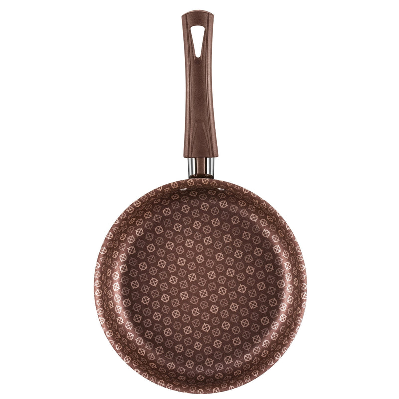 Conjunto Panelas Antiaderente 10 Peças Prime Alumínio - Marrom Escuro