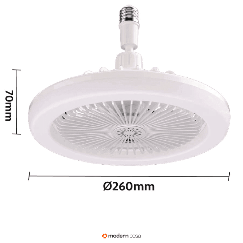 Luminária Com Ventilador e Luz De Teto Com Controle