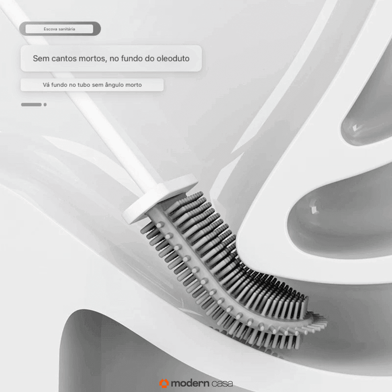 Escova Sanitária de Silicone 2 em 1