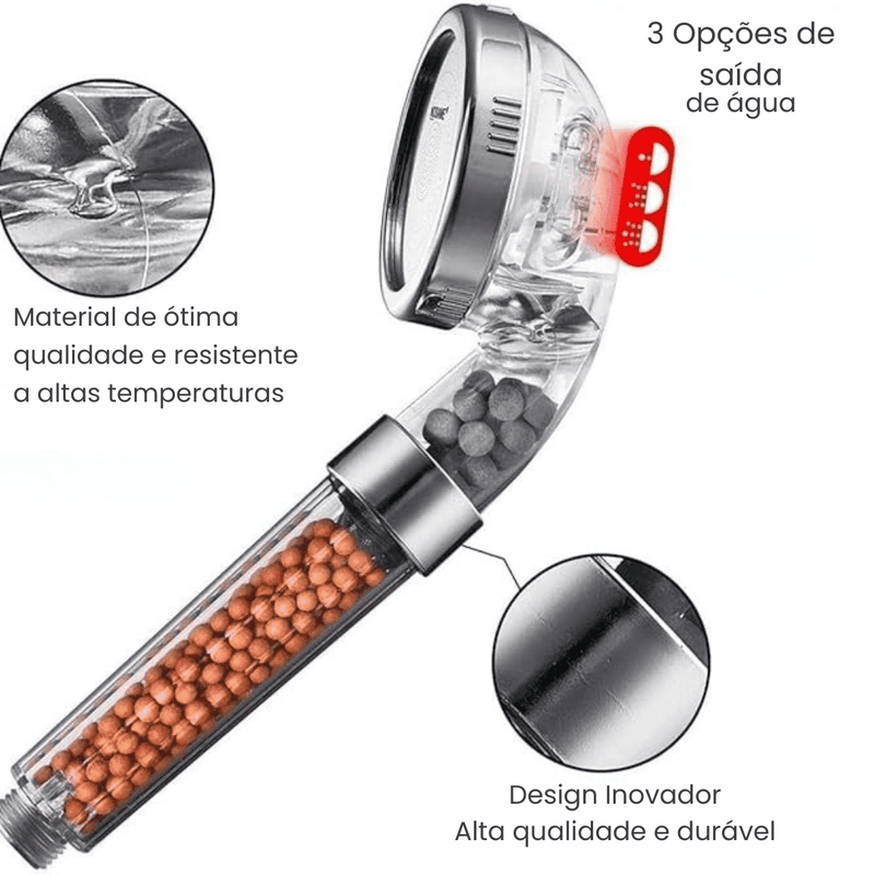 Ducha de Alta Pressão com Filtragem Iônica