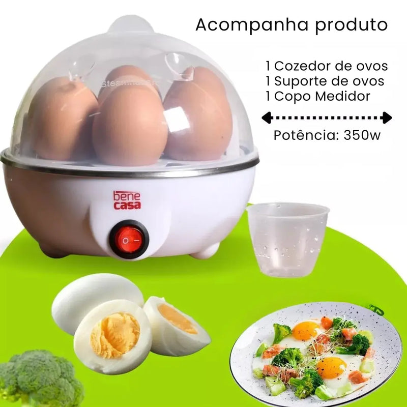 Cozedor Elétrico Ovos e Legumes Multifuncional