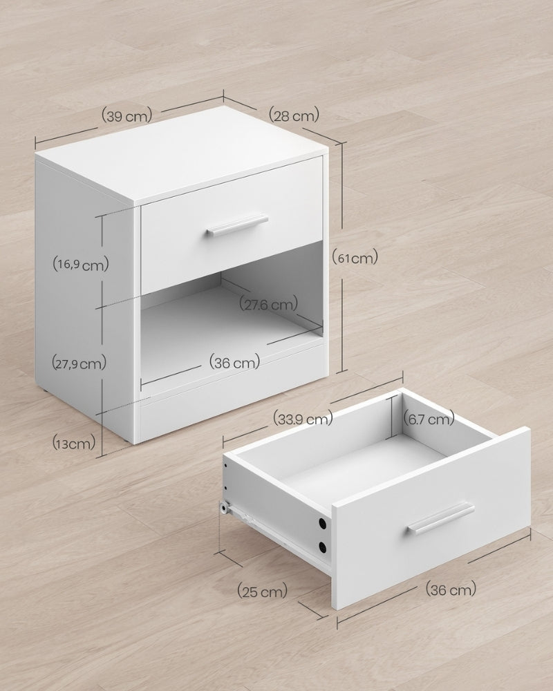 Mesa de Cabeceira C/ Compartimento Secreto e Trava de Segurança