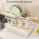 Escorredor Dobrável 2 Andares C/ Drenagem