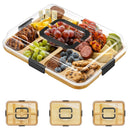 Bandeja de Petiscos C/ Tampa de Acrílico