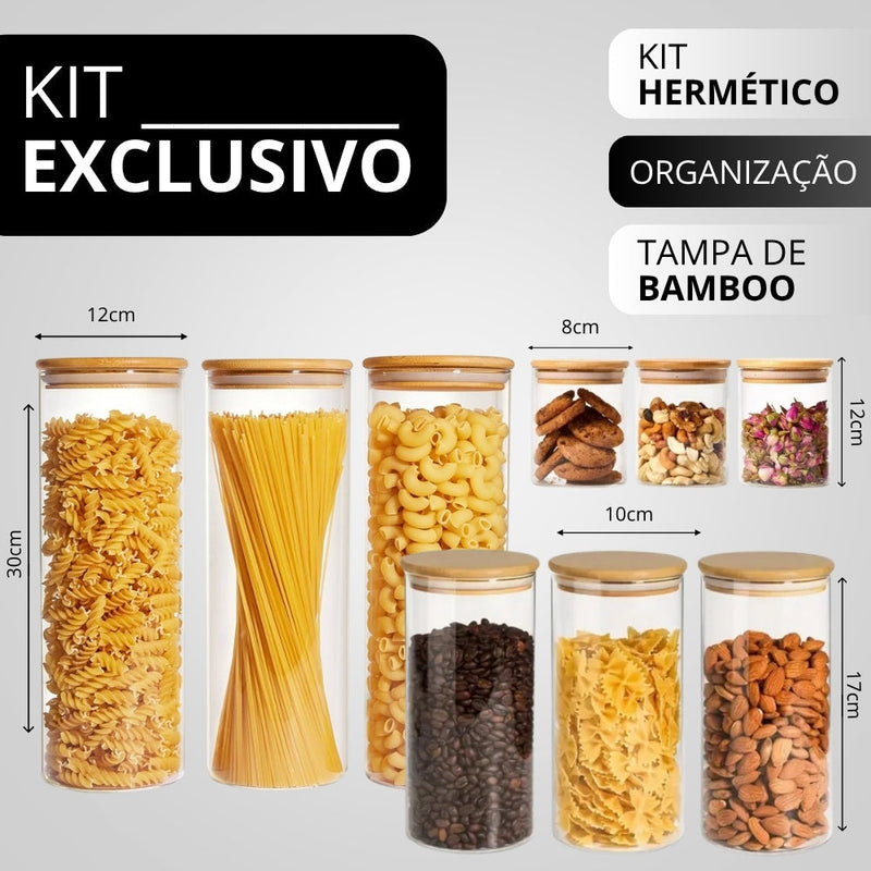 Kit Potes Herméticos SaveFood + Brinde Exclusivo Hoje!
