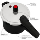 Panela De Pressão 4,5 Litros Antiaderente Fechamento Externo