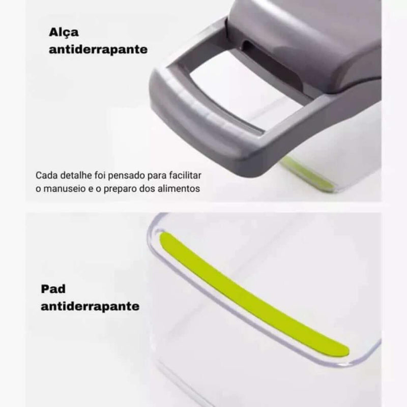 Cortador de Leguminosas e Fatiador com Lâmina de Aço 14 Peças