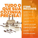 Conjunto Panelas Antiaderente 10 Peças Prime Alumínio - Ivory