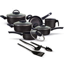 Jogo de Panelas Antiaderente 9 Peças - Preto