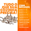 Jogo De Panelas 10 Peças Bianco Antiaderente - Bianco