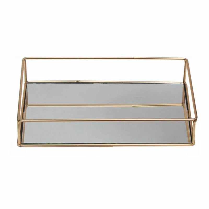 Bandeja Decorativa com Espelho Luxo