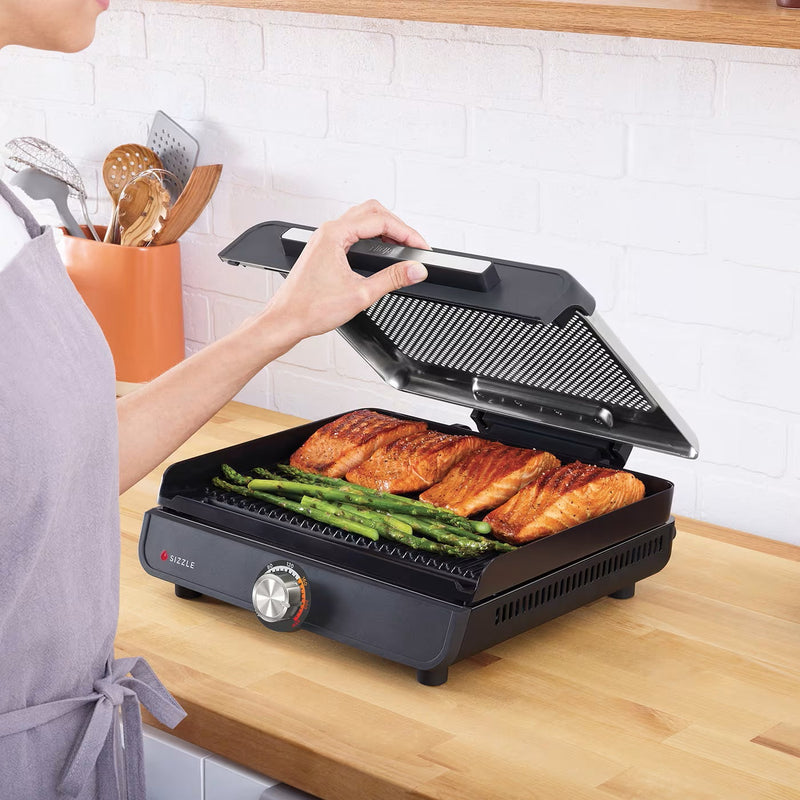 Grill Elétrico 2 em 1 Ninja Sem Fumaça Bivolt