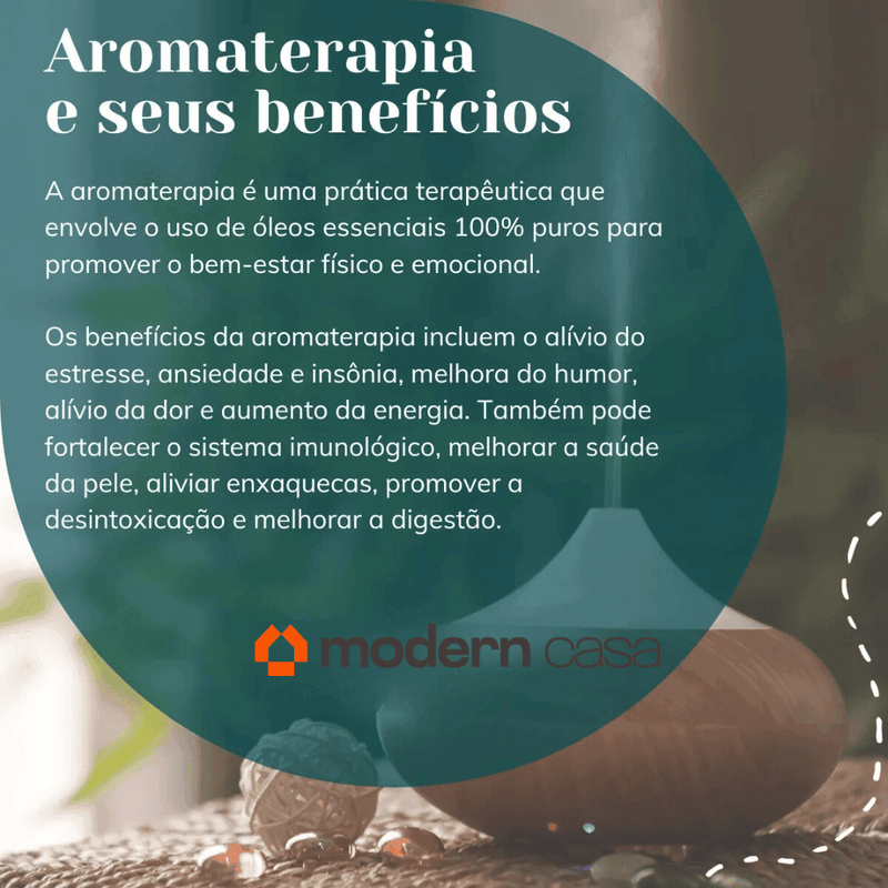 Aromatizador Umidificador Ultrassônico LED 7 Cores